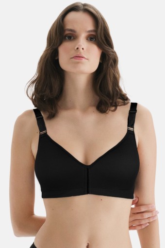 BELVÜ - Belvü Kadın Desteksiz Sütyen Sporcu Balensiz - Siyah