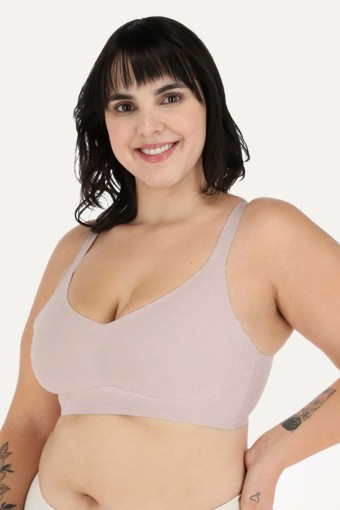CLARA - Belvü Kadın Lazer Kesim Sütyen Toparlayıcı Çıkabilen Pedli Görünmez Agraflı - Açık Vizon