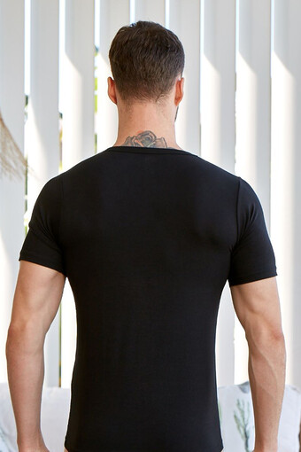 BERRAK - Berrak Erkek Atlet Kısa Kol V Yaka Modal Resimli (1)