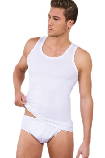 BERRAK - Berrak Erkek Atlet ve Külot Takımı - Beyaz - 60 (2XL)