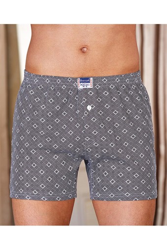 BERRAK - Berrak Erkek Boxer Empirme Düğmeli - Asorti - 2XL (1)