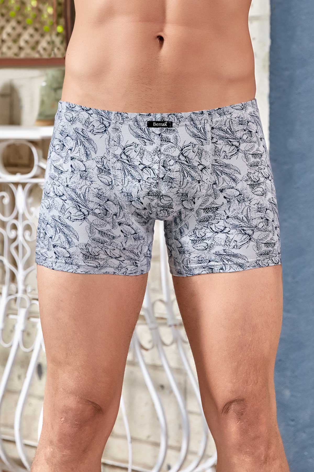 Berrak Erkek Boxer Modal Desenli - Asorti - L - Thumbnail