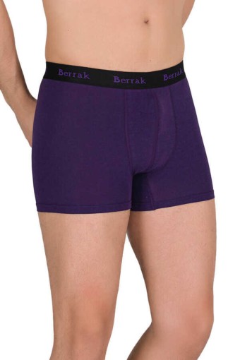 BERRAK - Berrak Erkek Boxer Modal Düz Likralı - Saks Mavisi - 3XL (1)