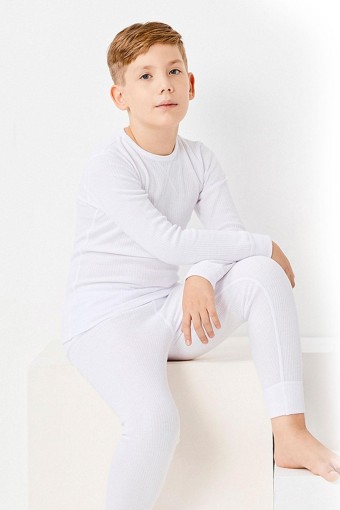 BERRAK - Berrak Erkek Çocuk Atlet İnterlok - Beyaz - 8(11-12Yaş (1)