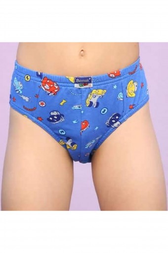 BERRAK - Berrak Erkek Çocuk Desenli Pamuk Slip Külot (1)