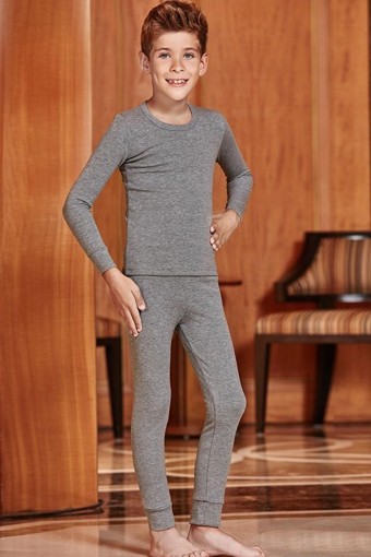 BERRAK - Berrak Erkek Çocuk Tayt (Çamaşır) Termal - Gri - 7-8 Yaş