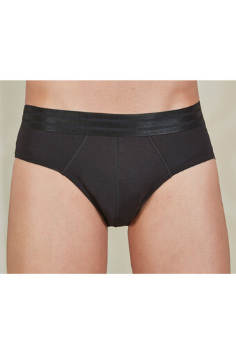 BERRAK - Berrak Erkek Slip Külot Beli Şerit Lastikli Modal (1)