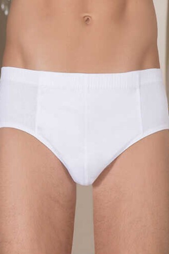 BERRAK - Berrak Erkek Pamuk Slip Külot - Beyaz - 56 (XL)