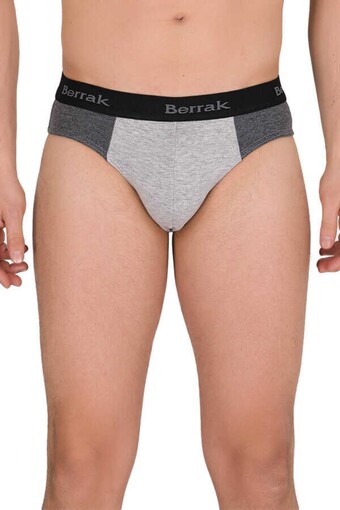 BERRAK - Berrak Erkek Lastik Yazılı Likra Slip Külot Resimli