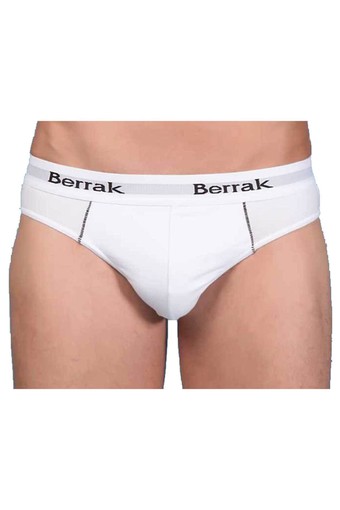 BERRAK - Berrak Erkek Lastik Yazılı Likra Slip Külot Resimli