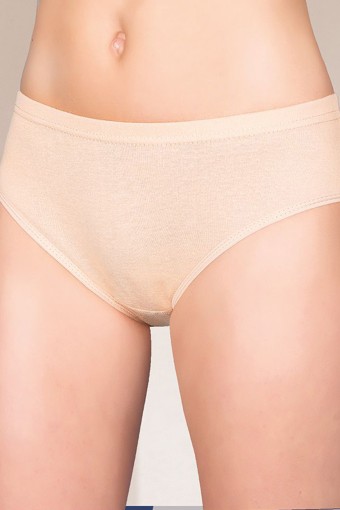 BERRAK - Berrak Kadın Bato Külot Biyeli Pamuk - Ten - 2XL