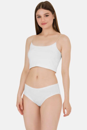 BERRAK - Berrak Kadın Ribana Bato Külot - Beyaz - 2XL