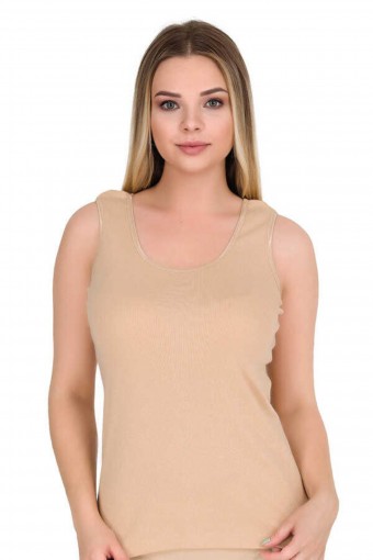 BERRAK - Berrak Kadın Kalın Askılı Elastan Biyeli Atlet Resimli (1)