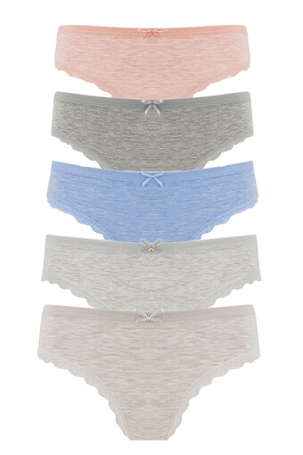 BERRAK - Berrak Kadın Kenarı Dantelli Pamuk Slip Külot (1)