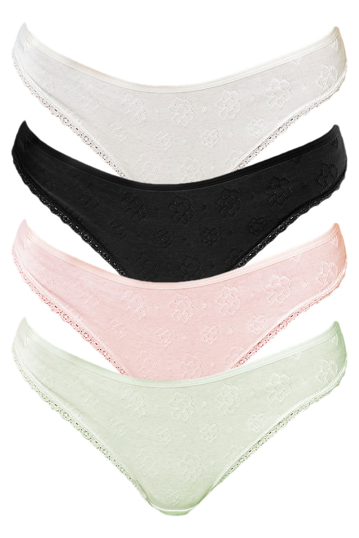 Berrak Kadın Külot Jakarlı Pamuklu - Thumbnail