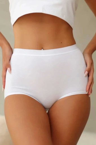 BERRAK - Berrak Kadın Toparlayıcı Külot Yüksek Bel - Beyaz - L