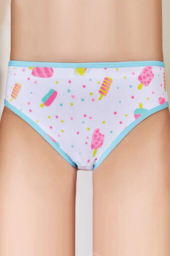 BERRAK - Berrak Kız Çocuk Desenli Pamuk Slip Külot (1)