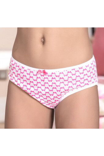 BERRAK - Berrak Kız Çocuk Desenli Pamuk Slip Külot (1)