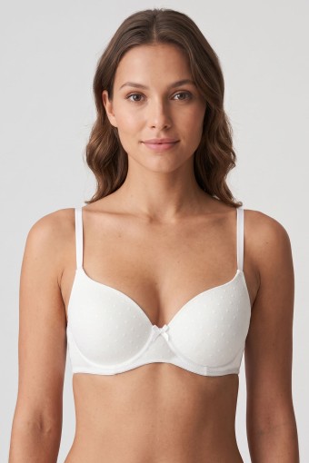 BEST BRA - Best Bra Kadın Sütyen Balensiz Nokta Jakarlı Hafif Destekli - Krem