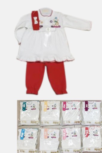 BİRİZ - Biriz Kız Bebek 2'li Takım Saç Bantlı