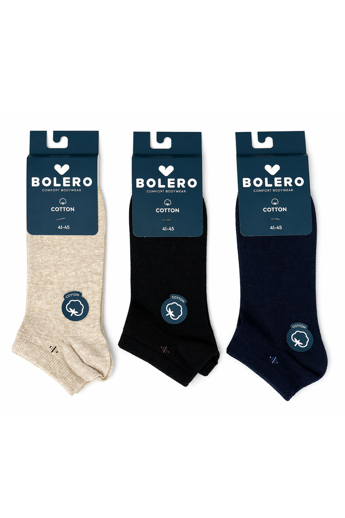 Bolero Erkek Patik Çorap Çizgi Desenli - Thumbnail