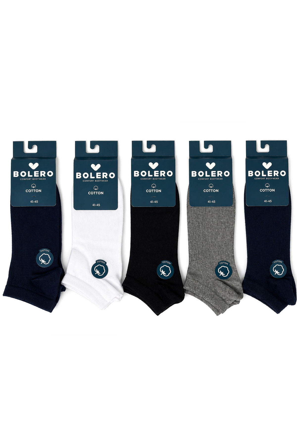 Bolero Erkek Patik Çorap Düz - Thumbnail