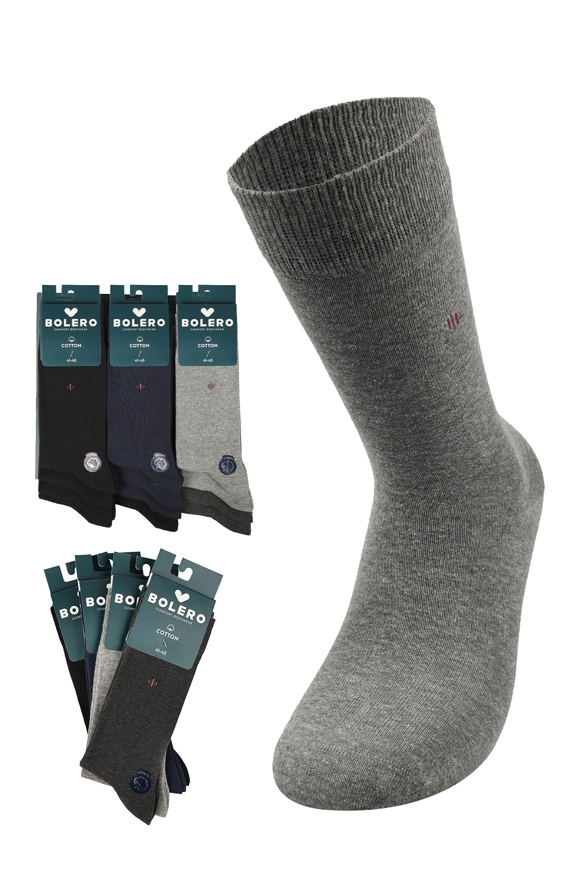 Bolero Erkek Soket Çorap Baklava Desenli - Thumbnail