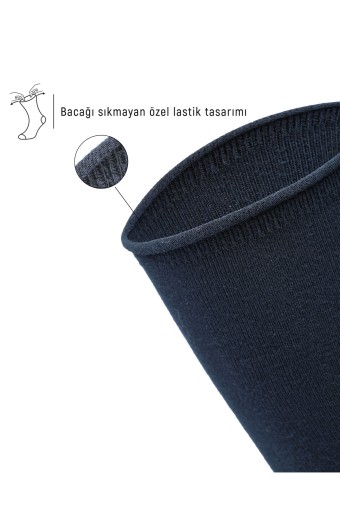 BOLERO - Bolero Erkek Soket Çorap Bambu Lastiksiz Roll Top (1)