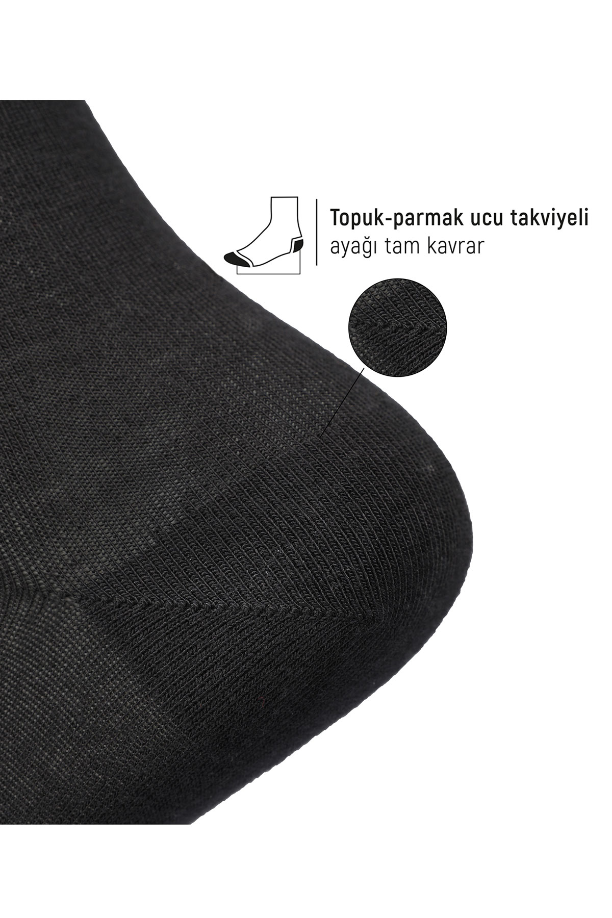 Bolero Erkek Soket Çorap Bambu Lastiksiz Roll Top - Thumbnail