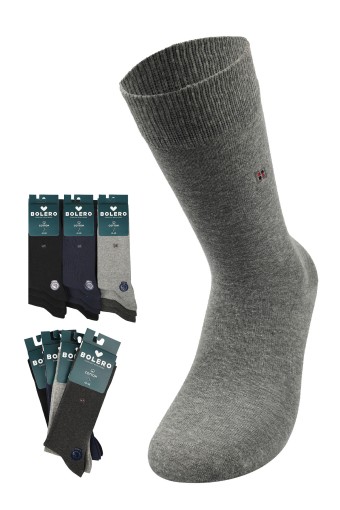 BOLERO - Bolero Erkek Soket Çorap Nokta Kare Desenli