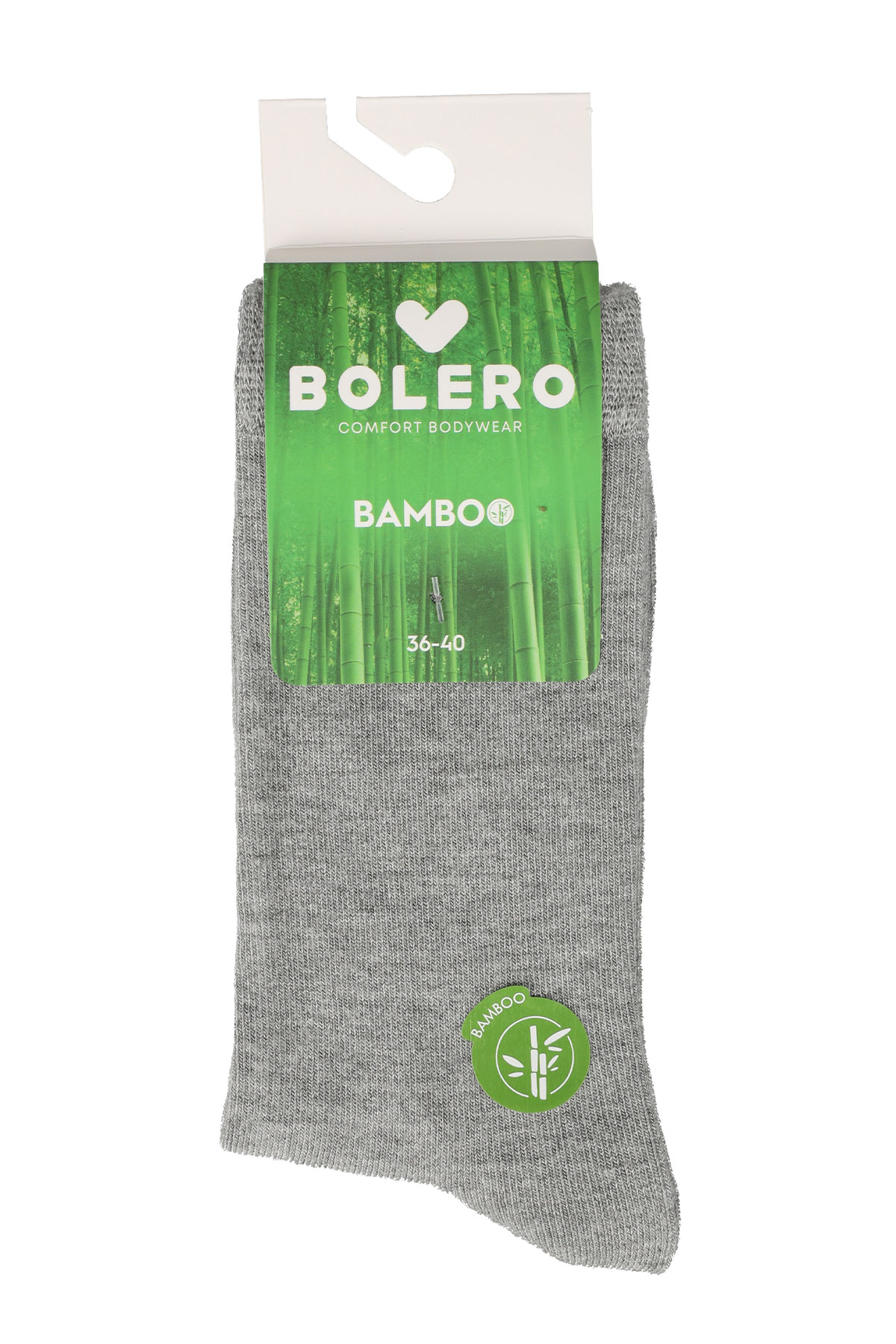 Bolero Kadın Soket Çorap Bambu Düz - Thumbnail