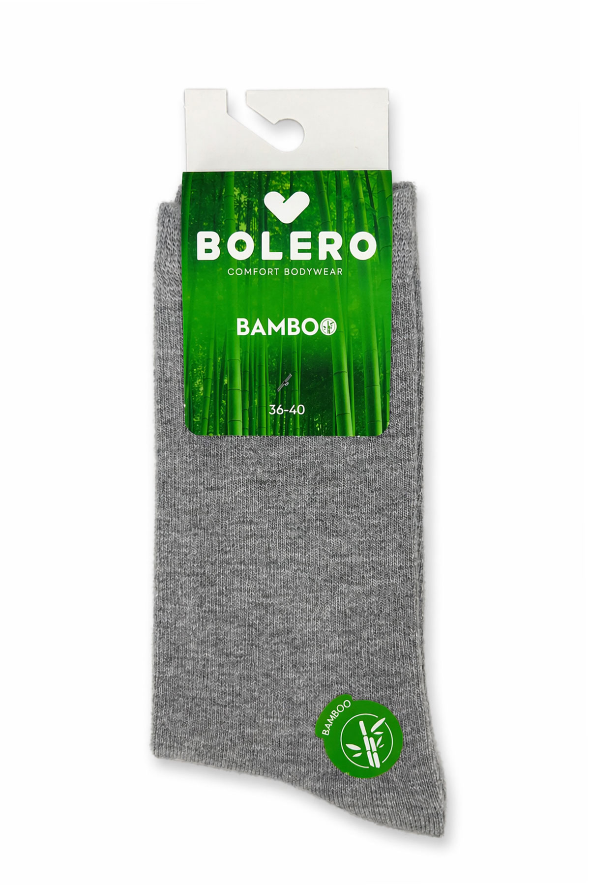 Bolero Kadın Soket Çorap Bambu Düz - Thumbnail