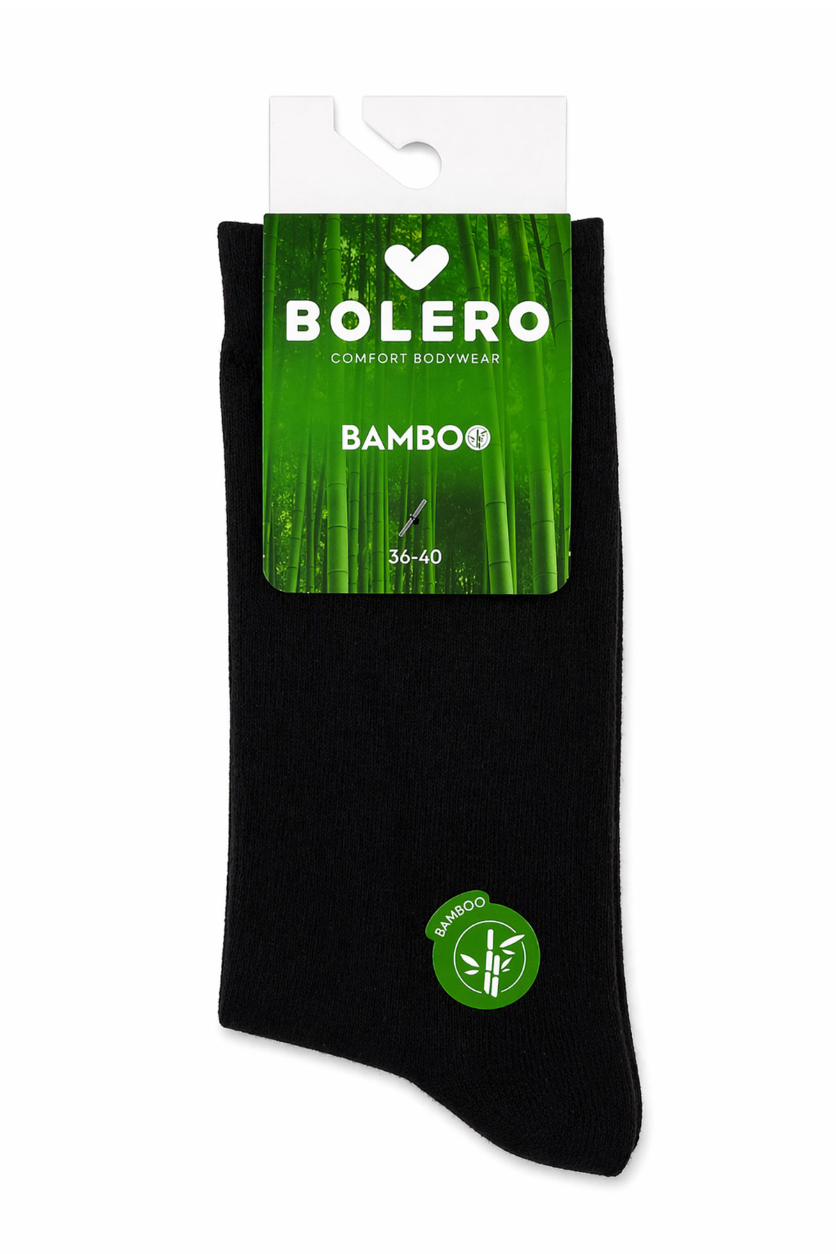 Bolero Kadın Soket Çorap Bambu Düz - Thumbnail