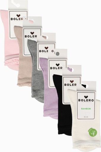 BOLERO - Bolero Kadın Soket Çorap Bambu Düz (1)