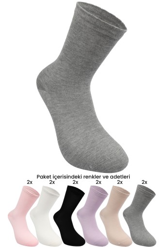 BOLERO - Bolero Kadın Soket Çorap Bambu Düz (1)