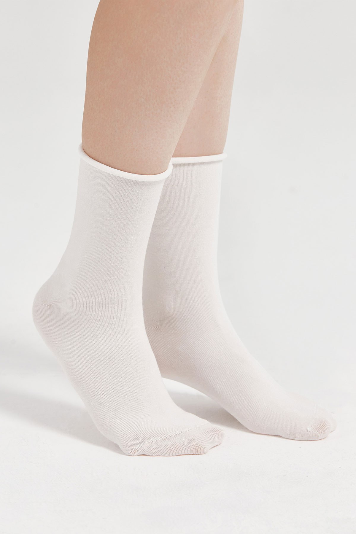 Bolero Kadın Soket Çorap Bambu Lastiksiz Roll Top - Thumbnail
