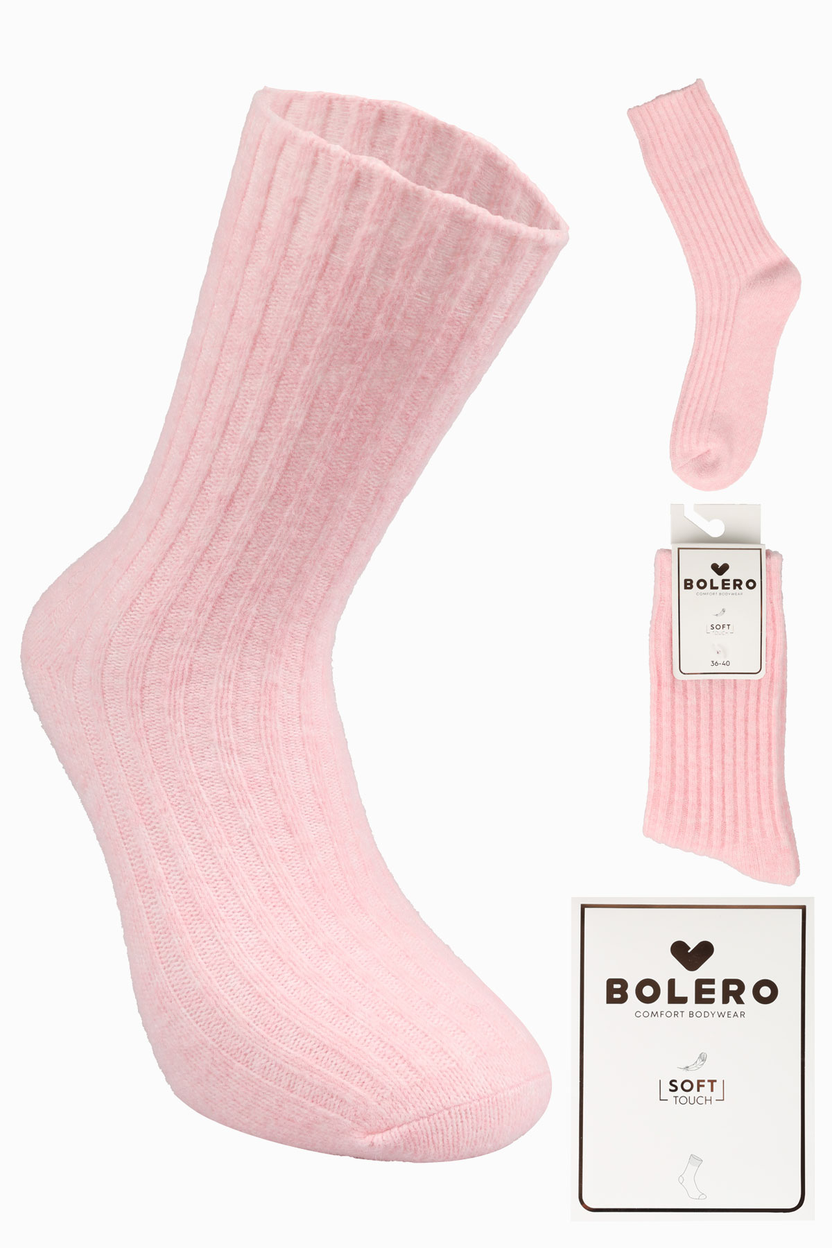 Bolero Kadın Soket Çorap Kaşmir Yün - Thumbnail