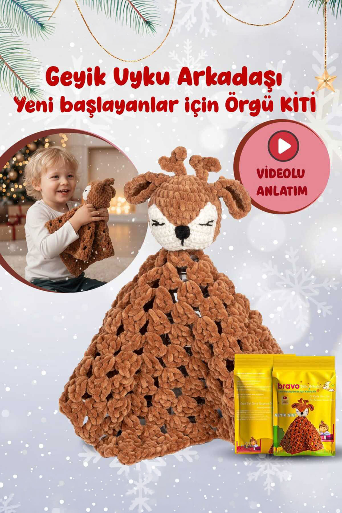 Bravo Easy Kit Geyik Örgü Kiti - Thumbnail