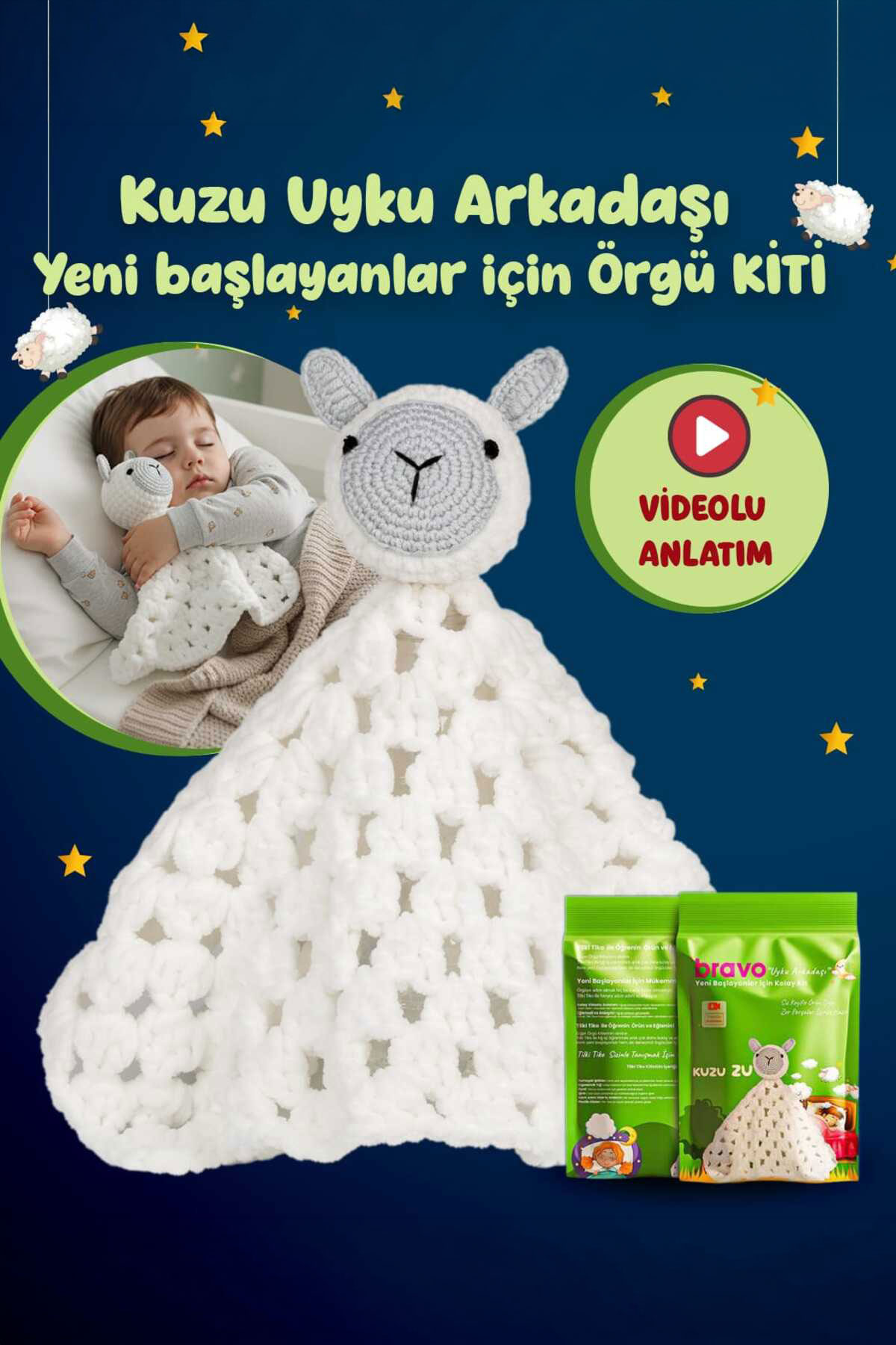 Bravo Easy Kit Kuzu Örgü Kiti - Thumbnail