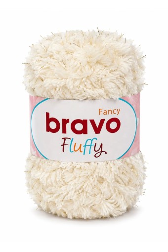 BRAVO - Bravo Fluffy Simli El Örgü İpi 100 Gr 100m (1)