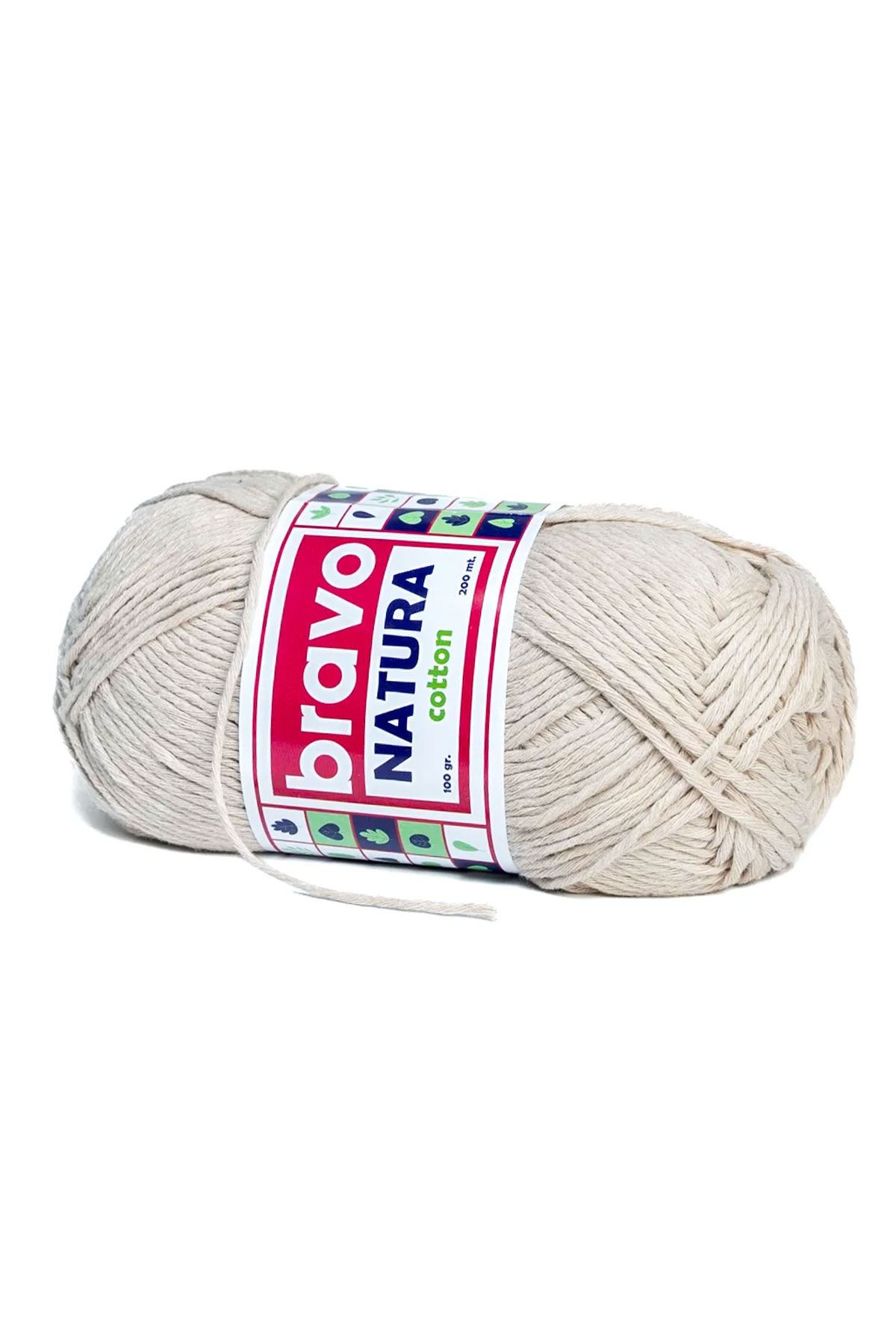 Bravo Natura Cotton El Örgü İpi 100 Gr 200m - Thumbnail