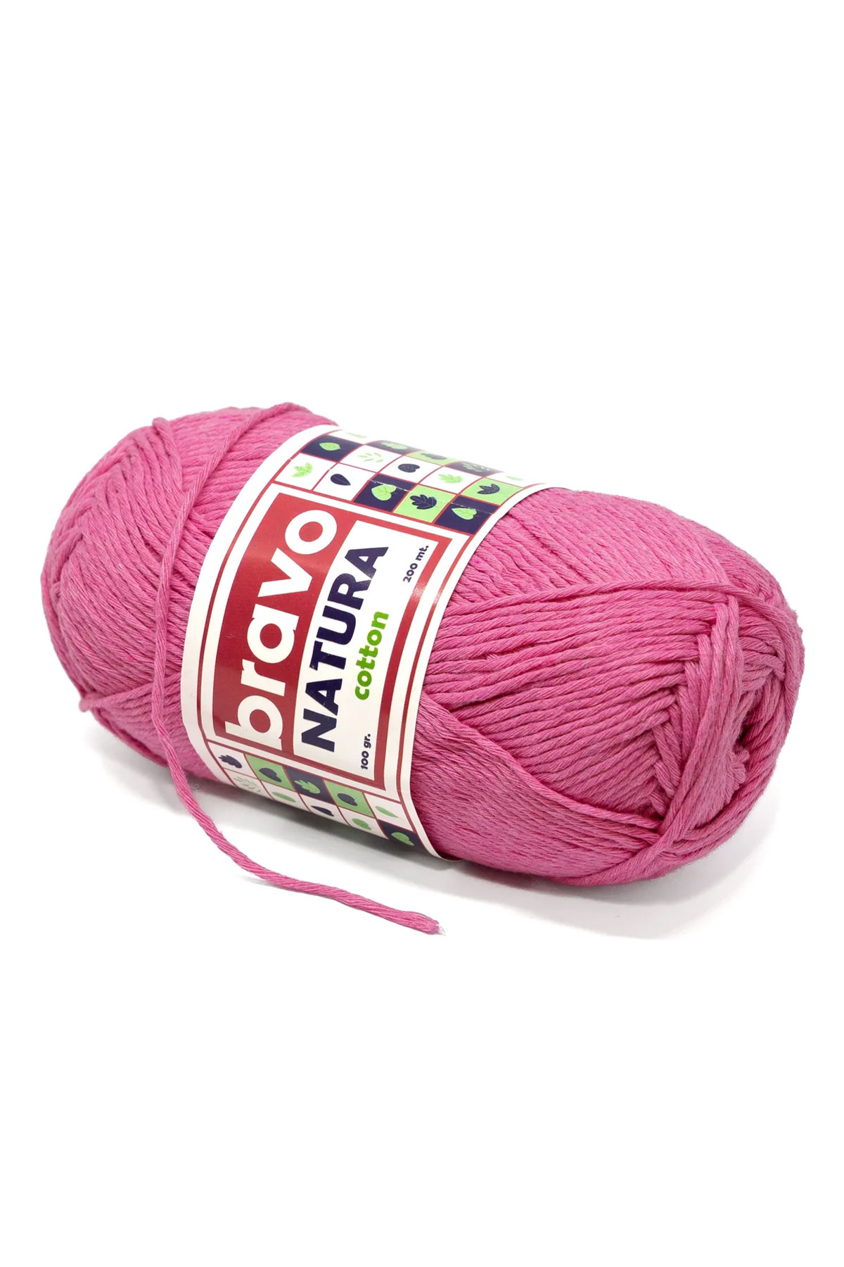 Bravo Natura Cotton El Örgü İpi 100 Gr 200m - Thumbnail