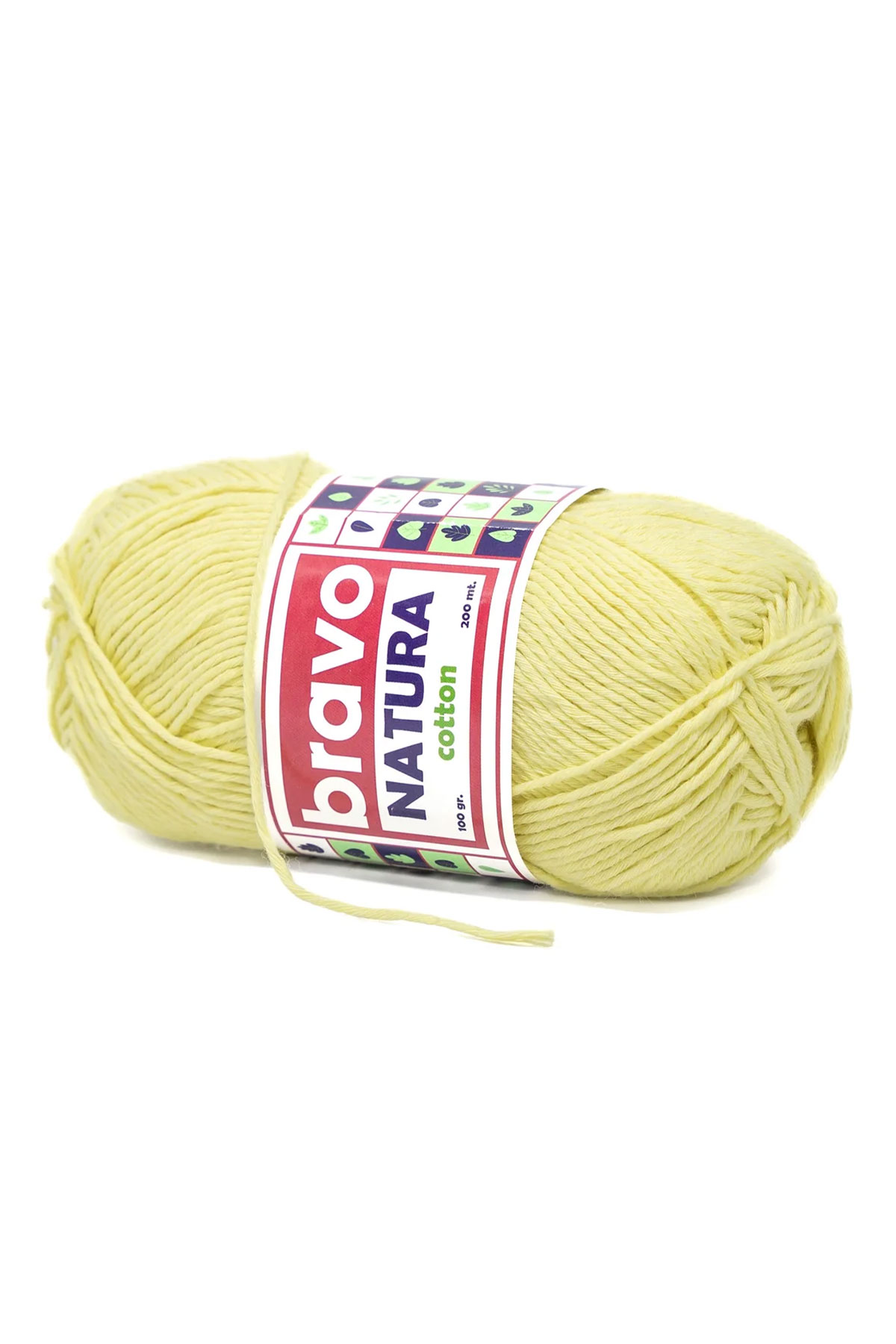 Bravo Natura Cotton El Örgü İpi 100 Gr 200m - Thumbnail