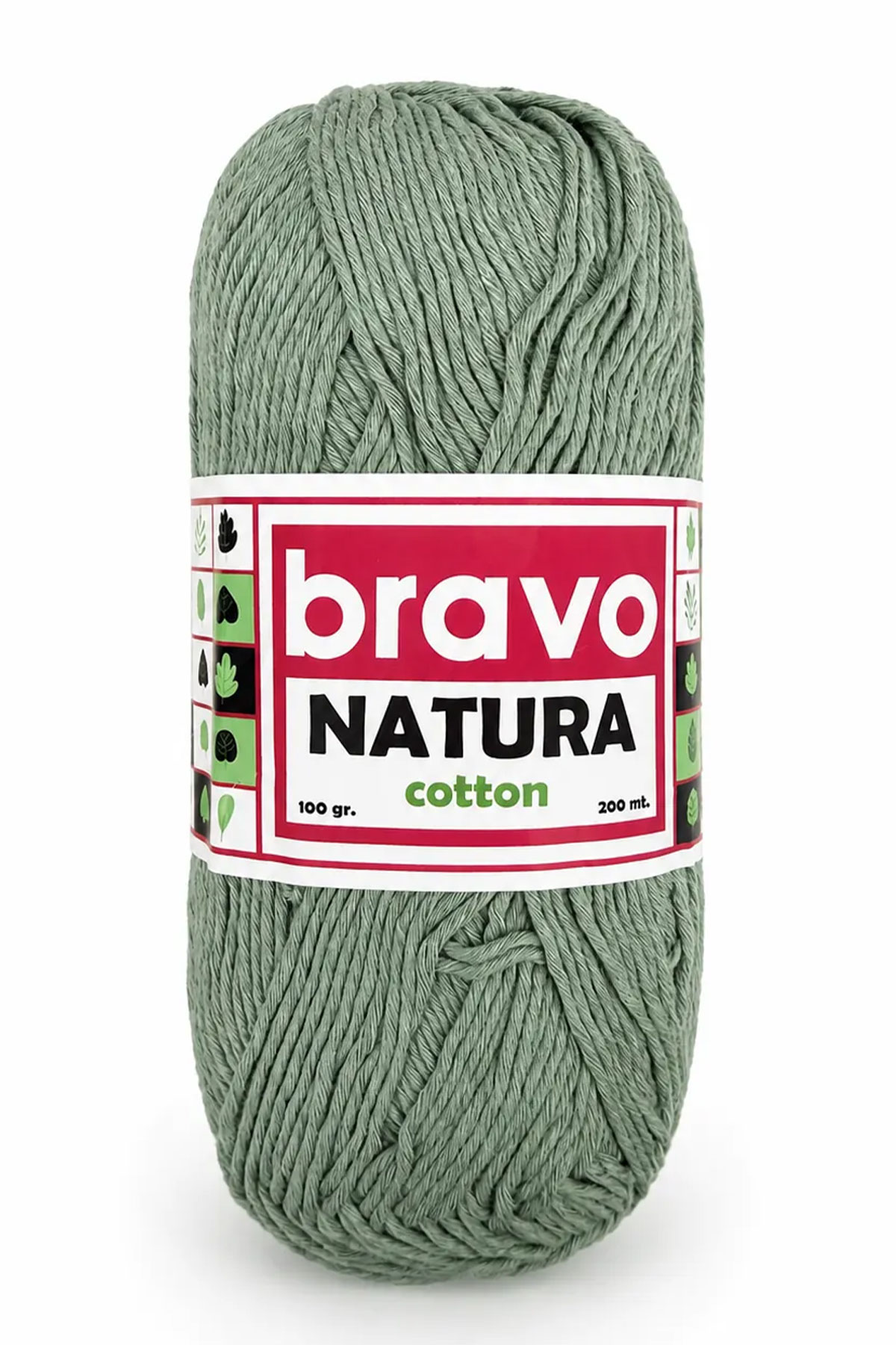 Bravo Natura Cotton El Örgü İpi 100 Gr 200m - Thumbnail