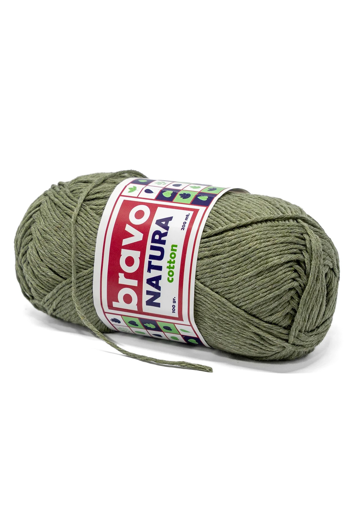 Bravo Natura Cotton El Örgü İpi 100 Gr 200m - Thumbnail