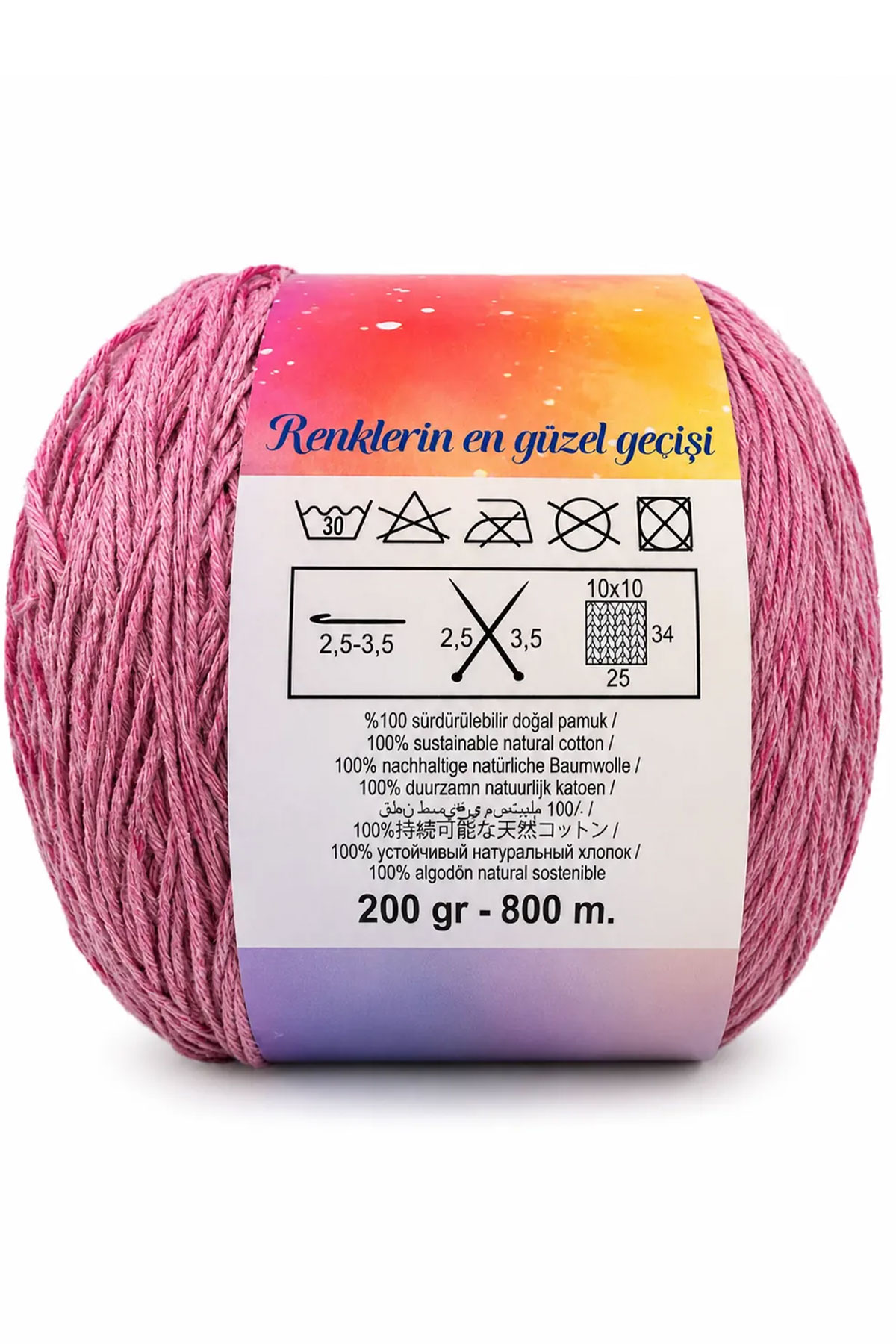 Bravo Rainbow Story El Örgü İpi 200 Gr 800m - Thumbnail