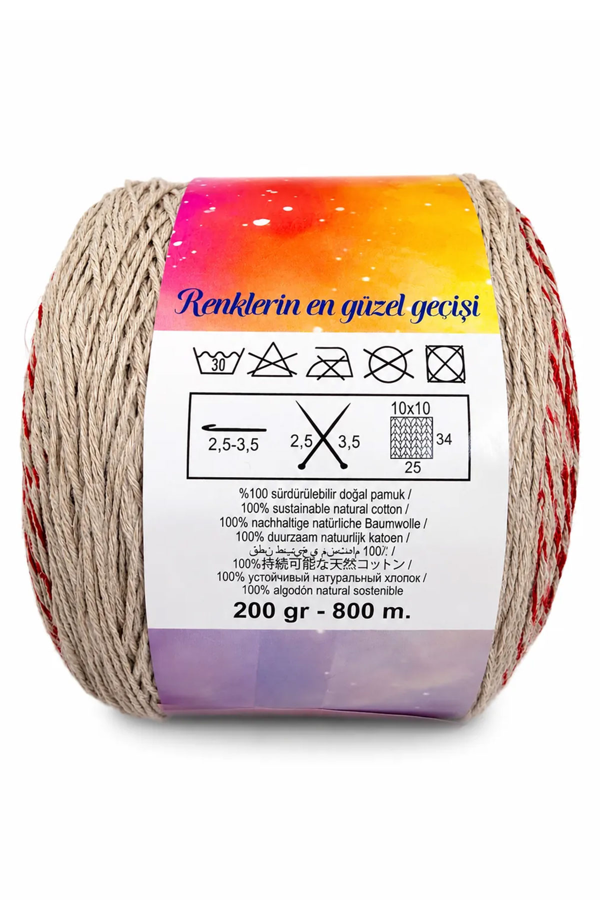 Bravo Rainbow Story El Örgü İpi 200 Gr 800m - Thumbnail