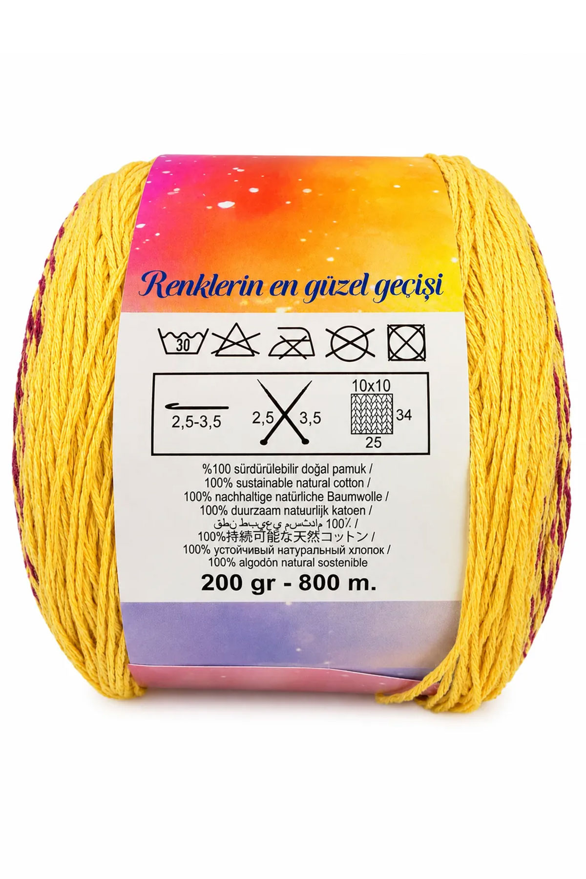 Bravo Rainbow Story El Örgü İpi 200 Gr 800m - Thumbnail