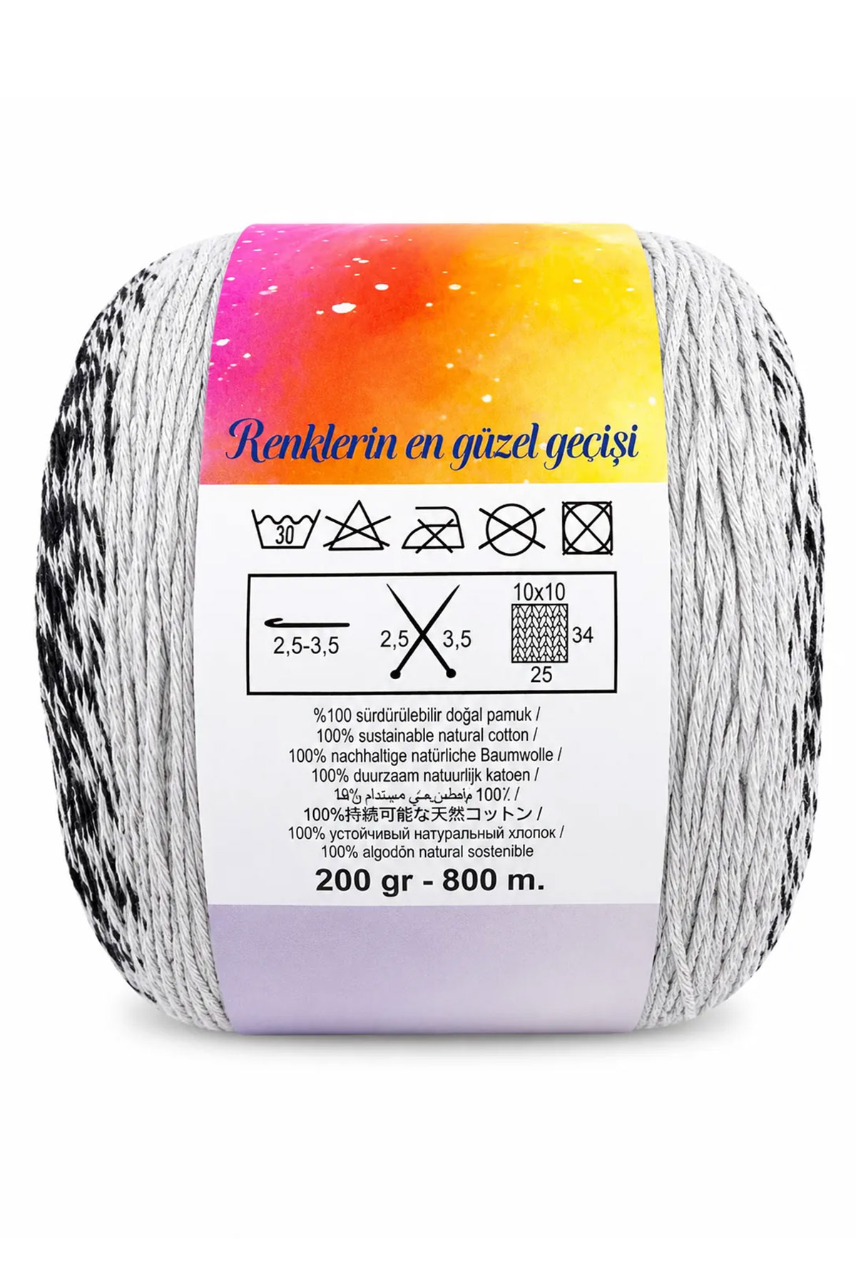 Bravo Rainbow Story El Örgü İpi 200 Gr 800m - Thumbnail