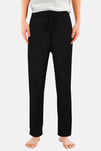 Capri - Capri Kadın Börüncük Tek Alt Pantolon - Siyah
